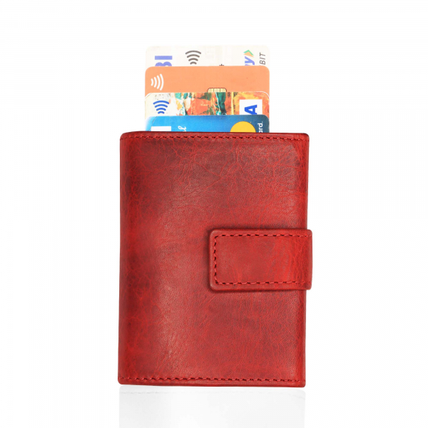 Slim Wallet mit Münzfach & RFID-Schutz 24- (12A) Mini Geldbörse Herren & Damen - Kartenetui Kreditkartenetui - Portmonee Geldbeutel Portemonnaie Neu